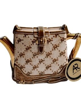 NWT Annie Rowe The Village Western House Collectible Purse Teapot